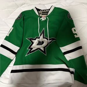 Reebok Green and Black Star Logo Jersey Seguin
